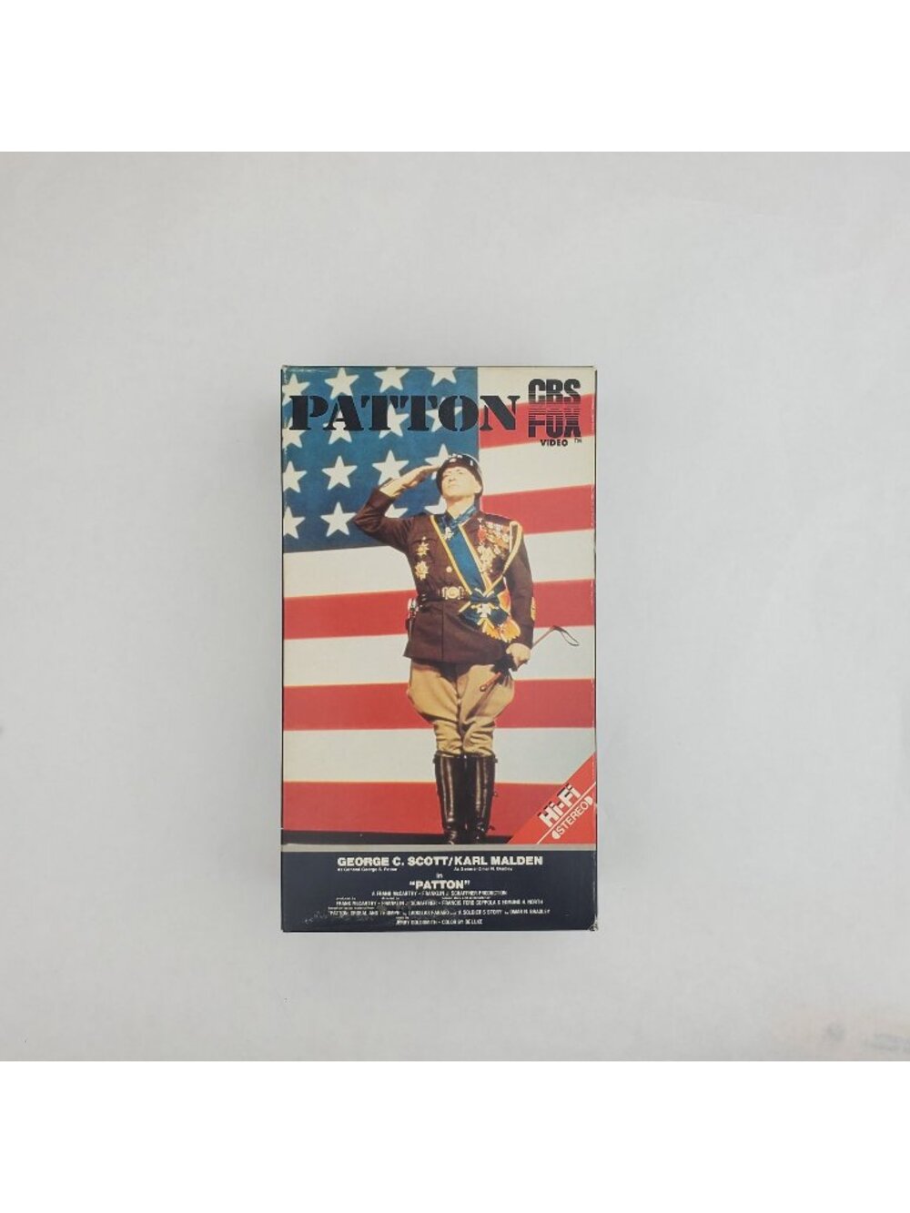 Patton - VHS Tape 1969 - 2-Tape Set - CBS Fox Video